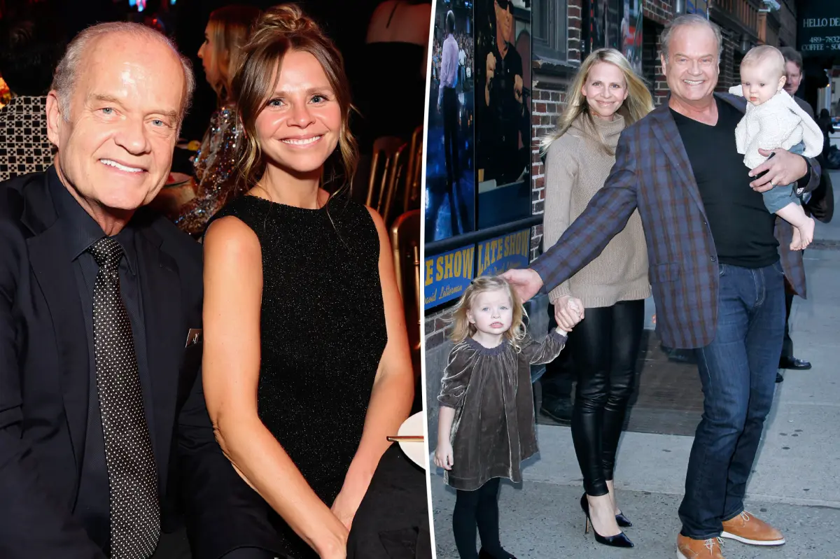 Kelsey Grammer shares his family's response to his eighth child at the age of 70.