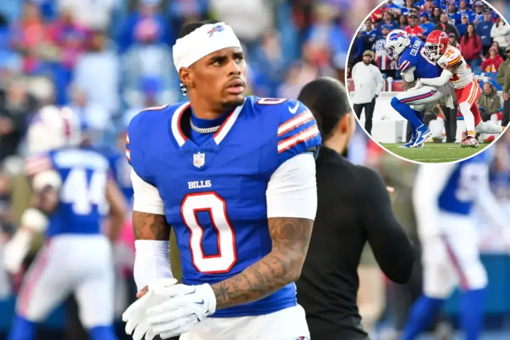 Keon Coleman sits out due to missing a meeting.