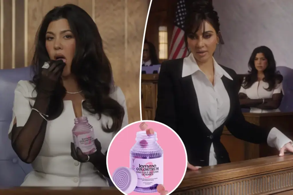 Kim Kardashian features in an ad for a supplement inspired by breast milk