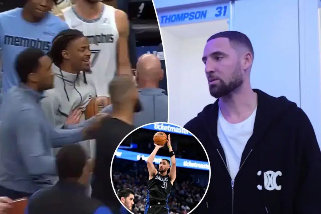 Klay Thompson takes down Ja Morant following intense confrontation
