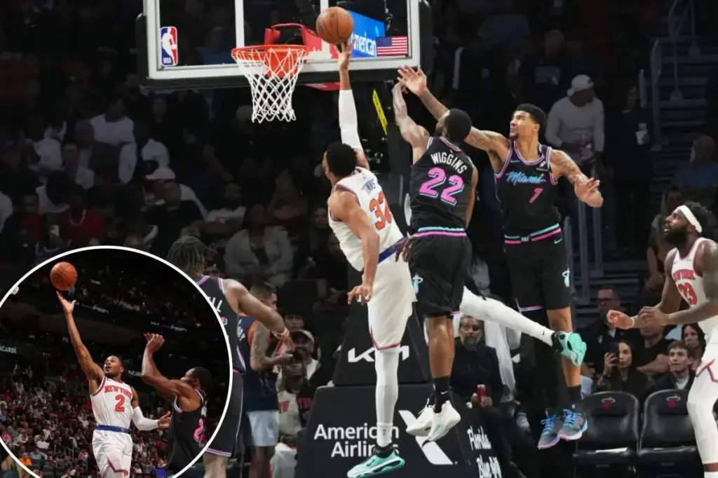 Knicks' late comeback isn't enough in thrilling defeat to Heat