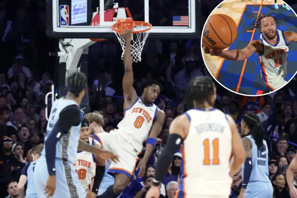 Knicks overpower Grizzlies to extend winning streak to five games