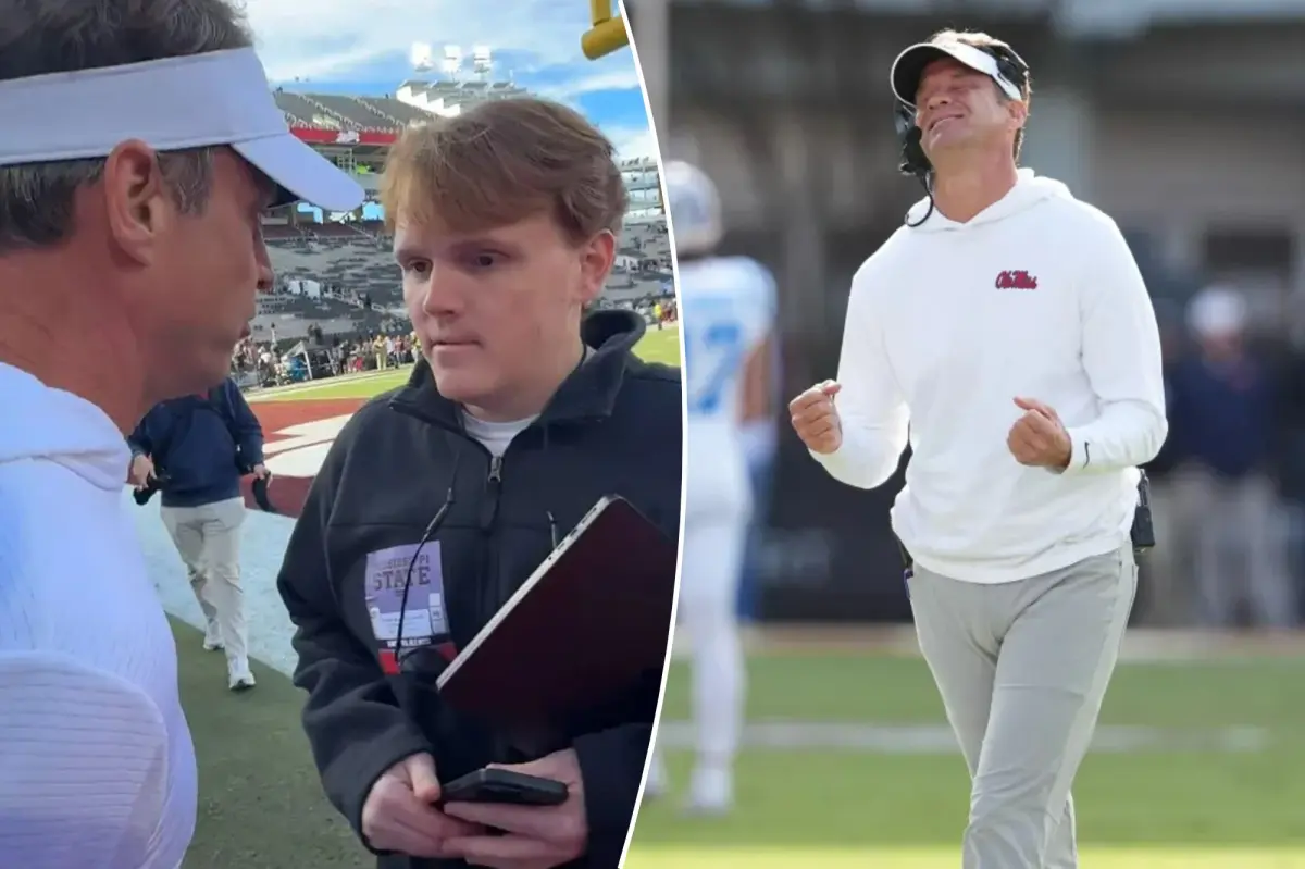 Lane Kiffin addresses reporter who labeled him a 'ho' following Ole Miss victory in dramatic incident