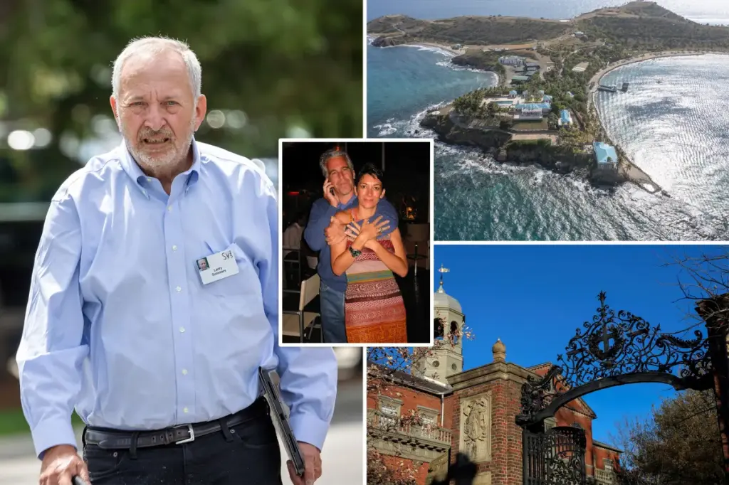 Larry Summers and his wife visited Epstein's private island in 2005 for their honeymoon, accompanied by Ghislaine Maxwell, according to a report.