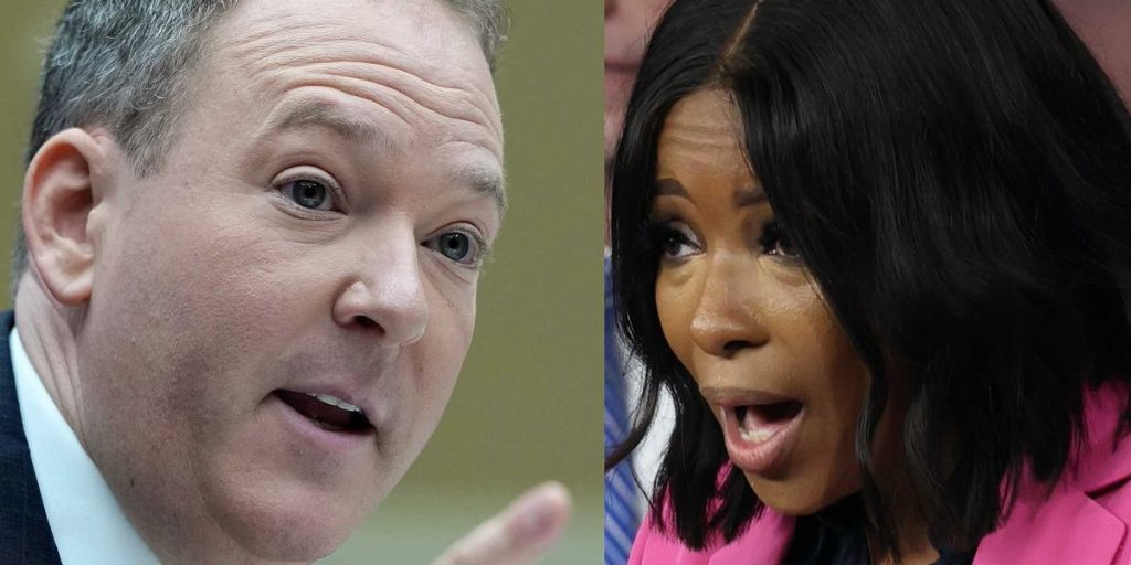 Lee Zeldin confronts Jasmine Crockett regarding her awkward claim about Epstein donations.