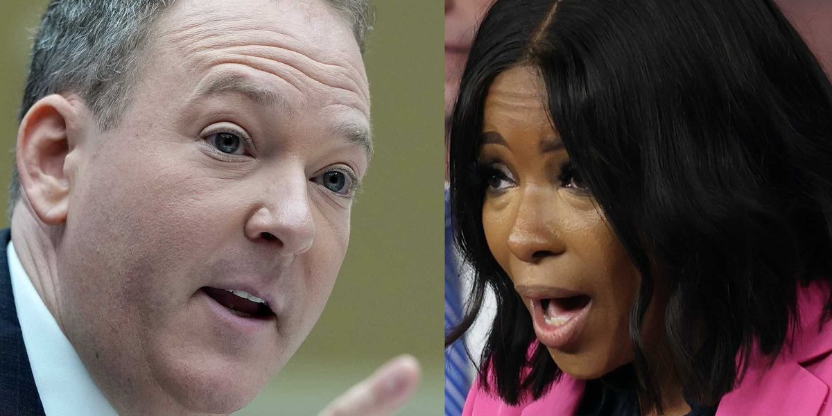 Lee Zeldin confronts Jasmine Crockett regarding her awkward claim about Epstein donations.