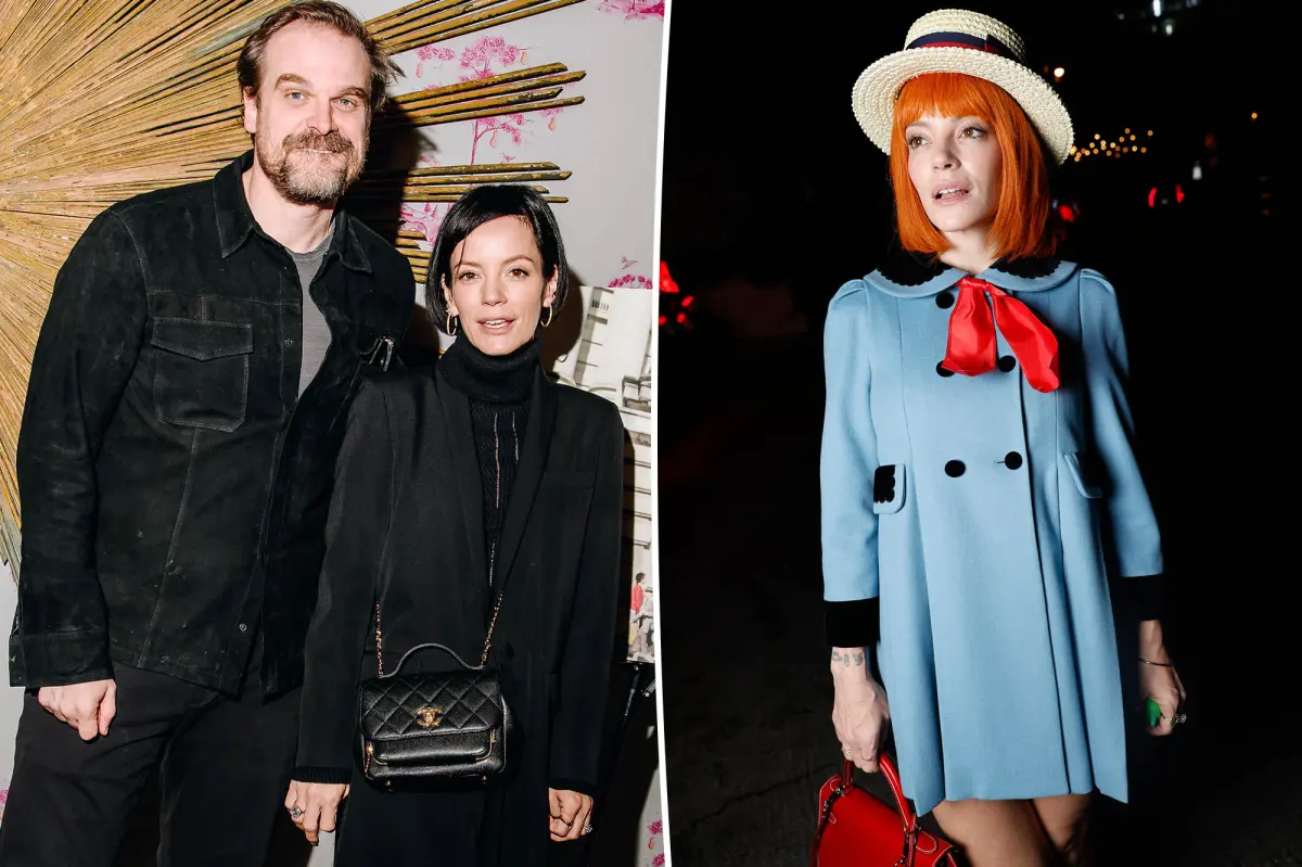 Lily Allen takes a jab at ex David Harbour's girlfriend with her 'Madeline' Halloween outfit.