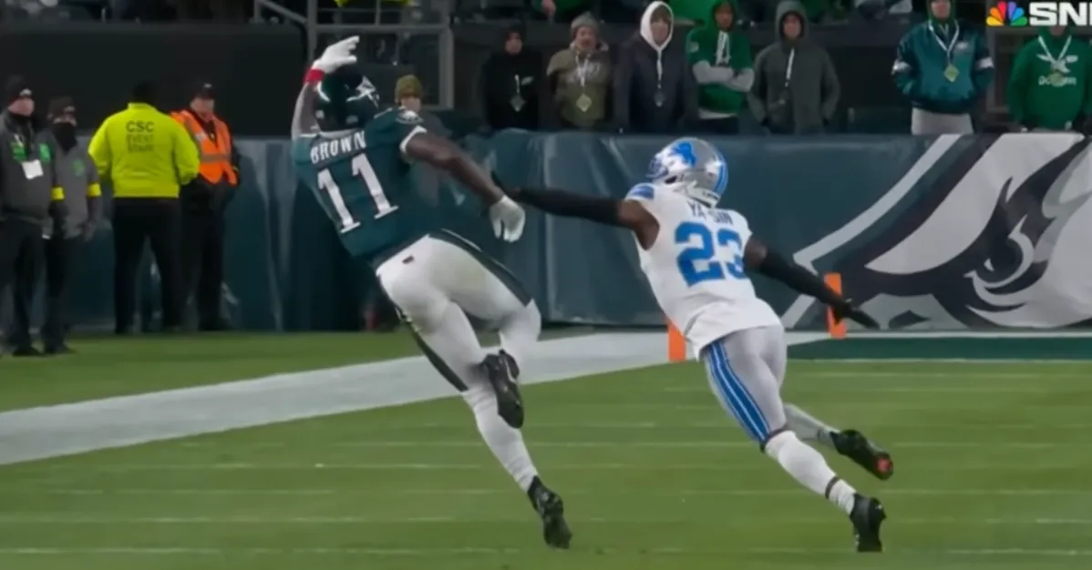 Lions and Eagles game concludes with questionable pass interference decision