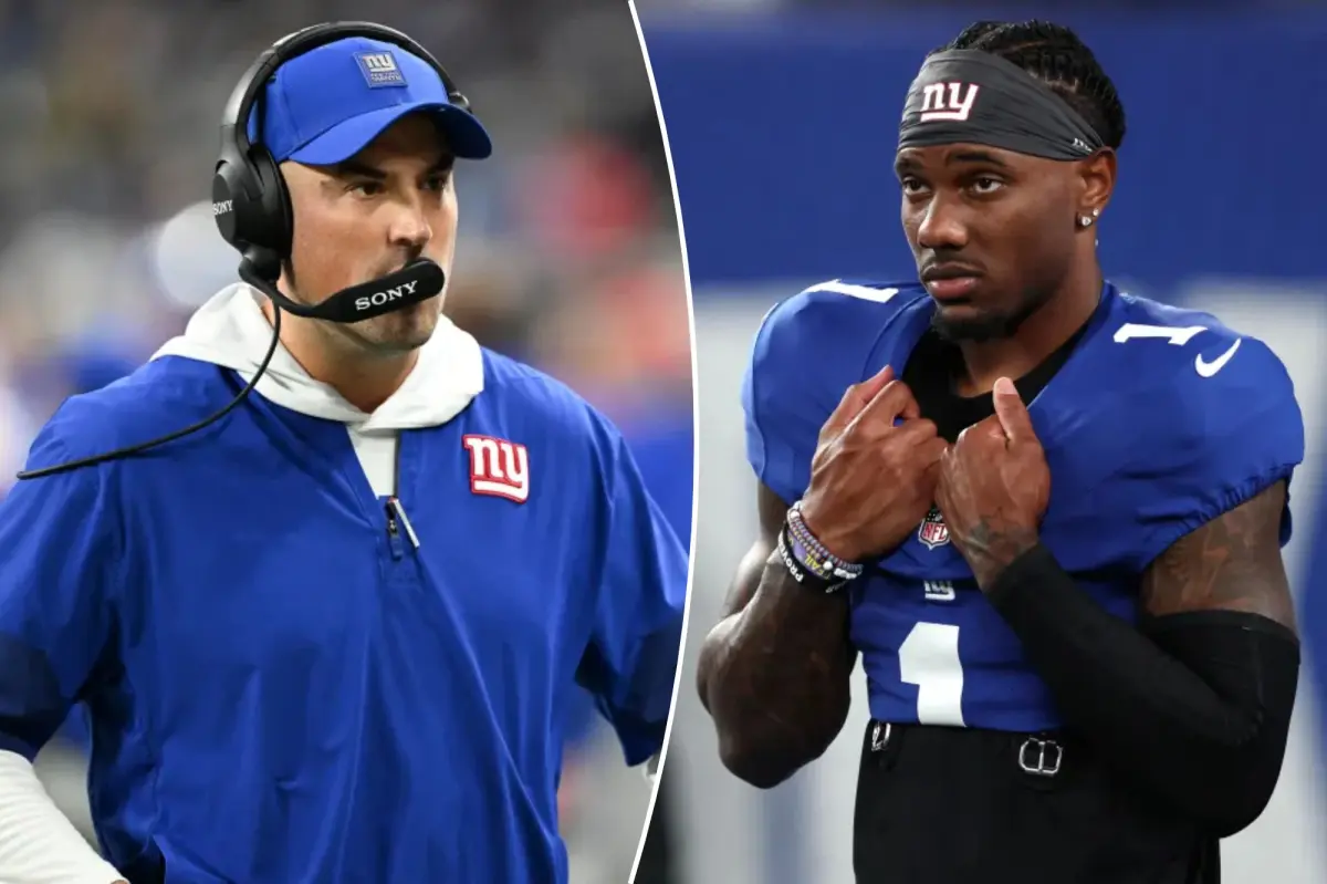 Malik Nabers expresses frustration over a questionable Giants play call in a now-removed post.