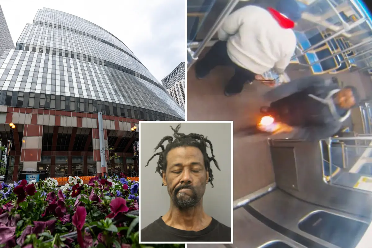 Man accused of setting a woman on fire on a Chicago train has another arson charge but received probation.