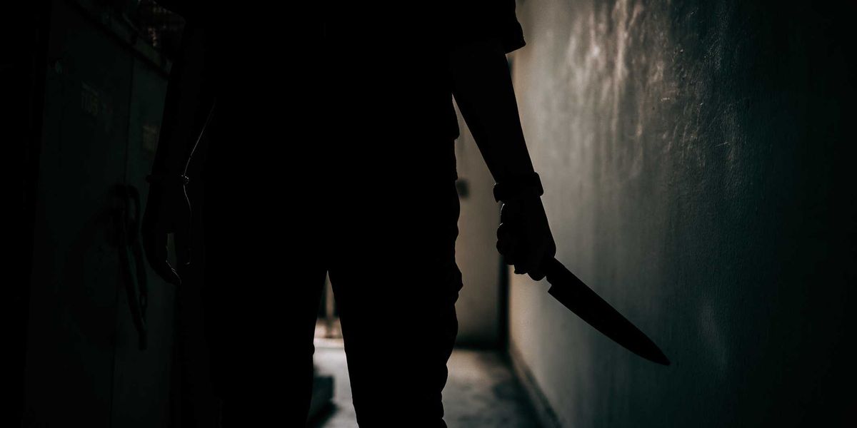 Man arrives at the emergency room with a bloody knife claiming a serial killer ended his girlfriend's life, but her mother asserts she knows the harsh reality.