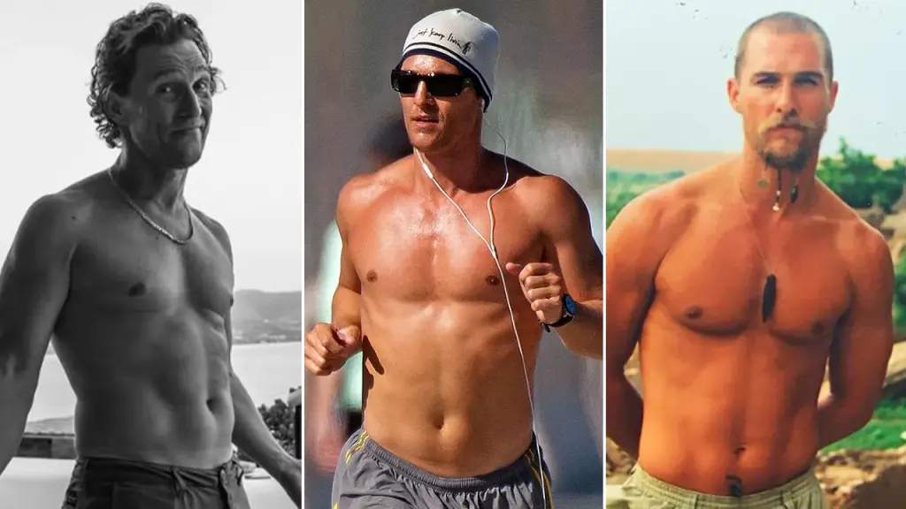 Matthew McConaughey celebrates his 56th birthday with a shirtless photo shared by his wife