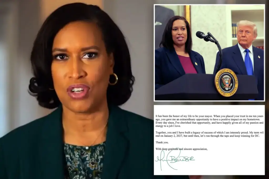 Mayor Muriel Bowser of DC will not run for reelection after three terms.