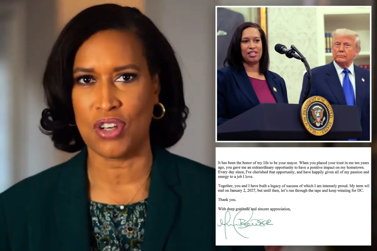 Mayor Muriel Bowser of DC will not run for reelection after three terms.