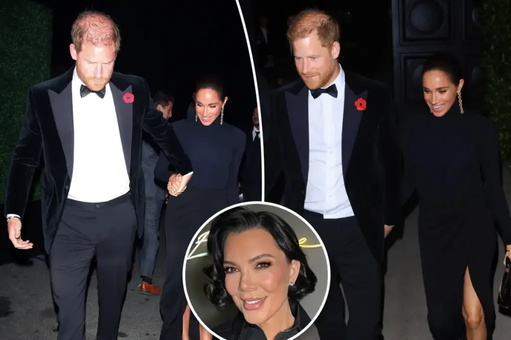 Meghan Markle and Prince Harry attend a night out at Kris Jenner's 70th birthday celebration.