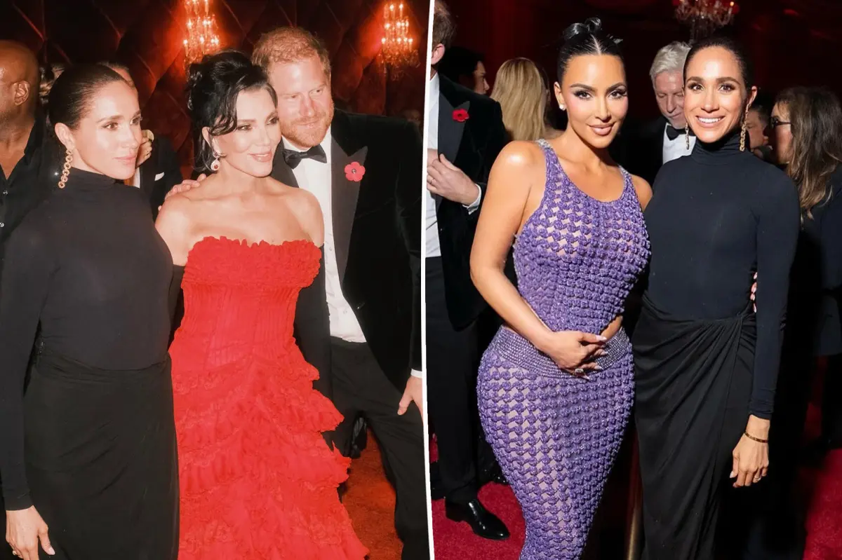 Meghan Markle was actively making connections at Kris Jenner's birthday party.