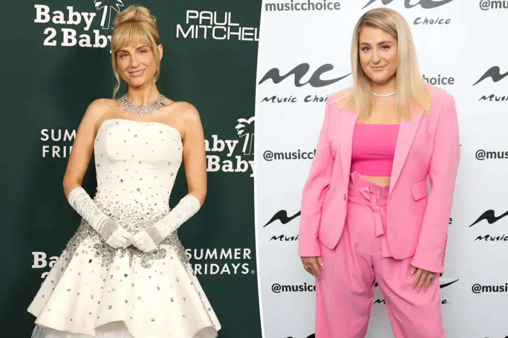 Meghan Trainor surprises fans with significant weight loss at the gala.