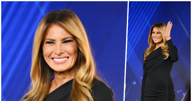 Melania Trump Wears Carolina Herrera for 'Patriot of the Year' Award