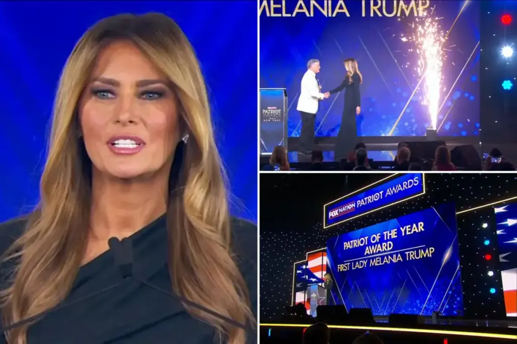 Melania Trump honored as 'Patriot of the Year' at the Patriot Awards