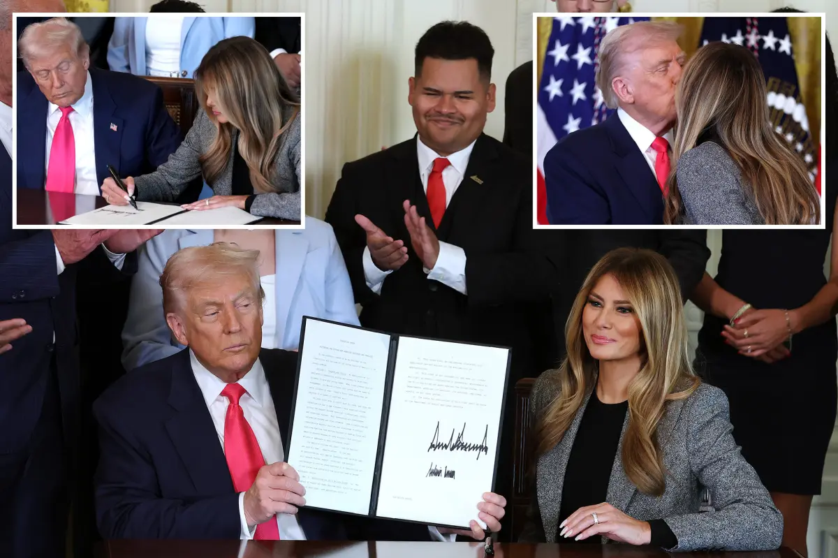 Melania Trump teams up with the president to sign an executive order for foster children.