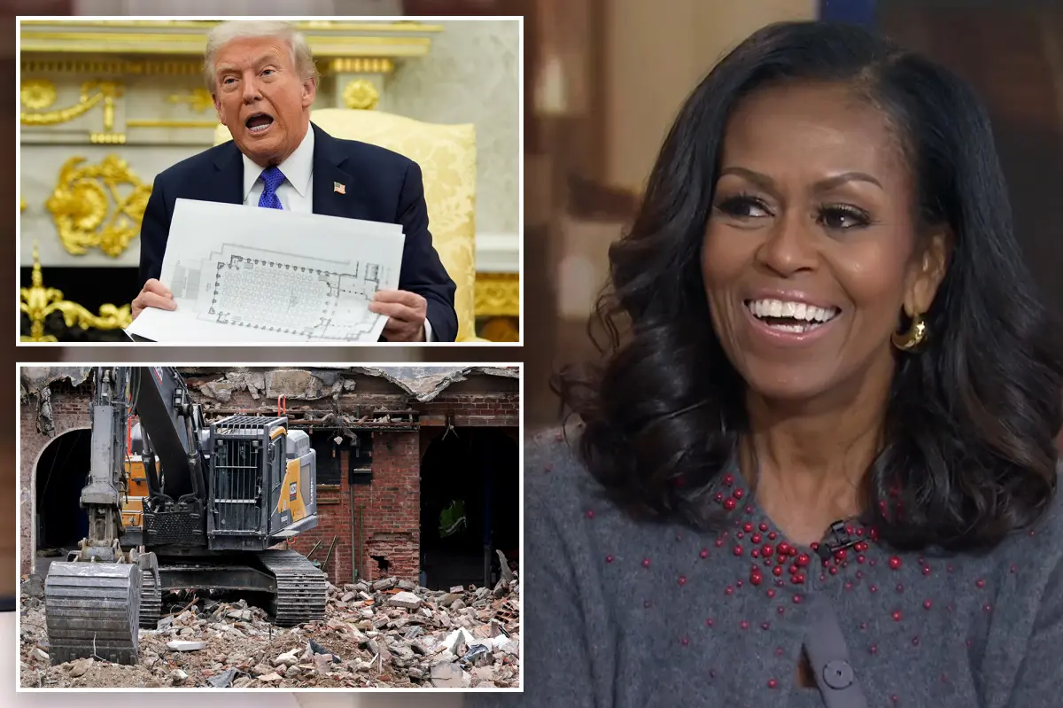 Michelle Obama criticizes Trump’s destruction of the White House East Wing