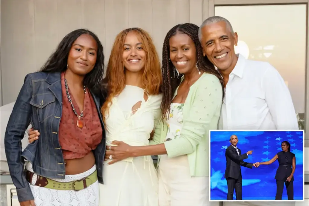Michelle and Barack Obama share a joyful family photo for Thanksgiving amidst ongoing divorce speculation.