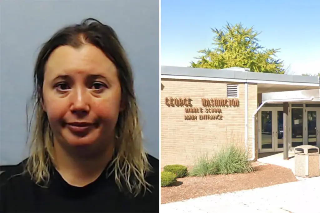 Middle school teacher reportedly had sexual relations with an underage student who was permitted to stay overnight at her residence.