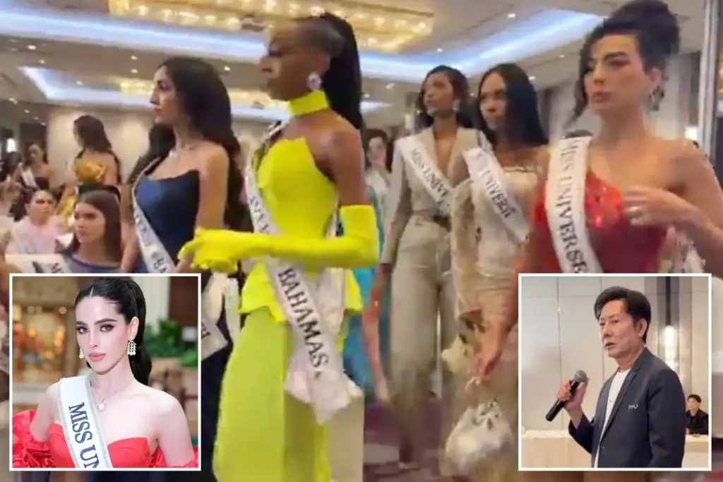 Miss Universe participants leave in protest after Nawat Itsaragrisil publicly criticized Miss Mexico Fátima Bosch.