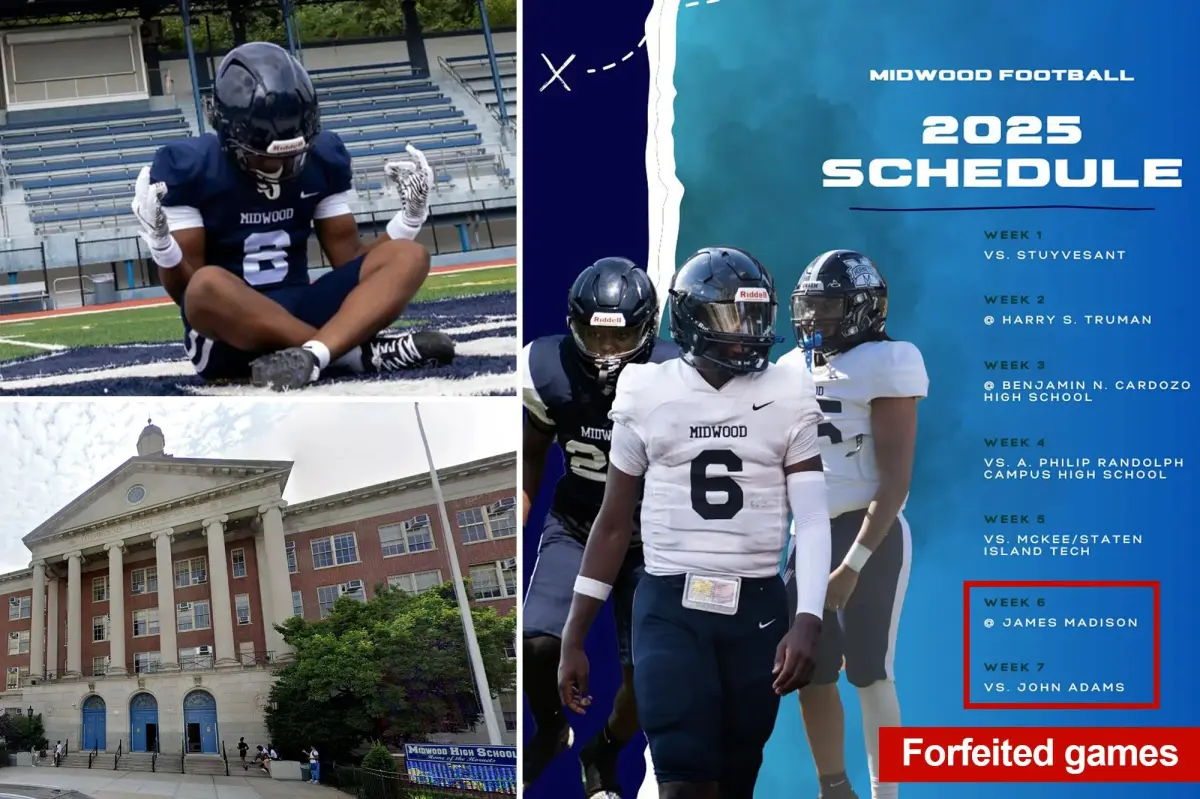 NYC high school football team gives up games following several failing grades from varsity players