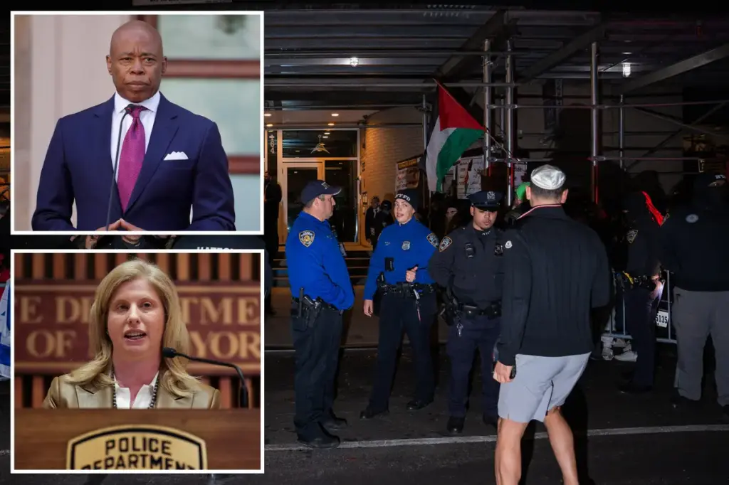 NYPD Commissioner Jessica Tisch expresses regret to members of a well-known synagogue for inadequate handling of an antisemitic protest.