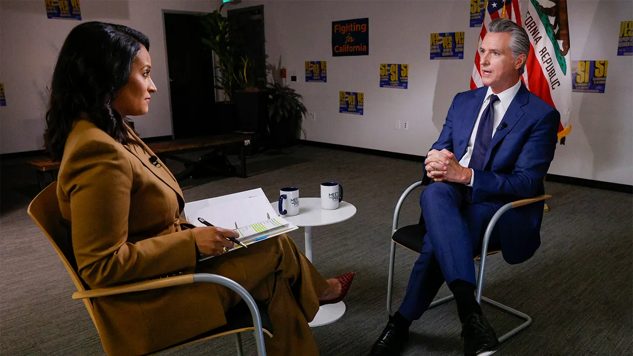 Newsom questioned by Kristen Welker about Biden's ability to serve