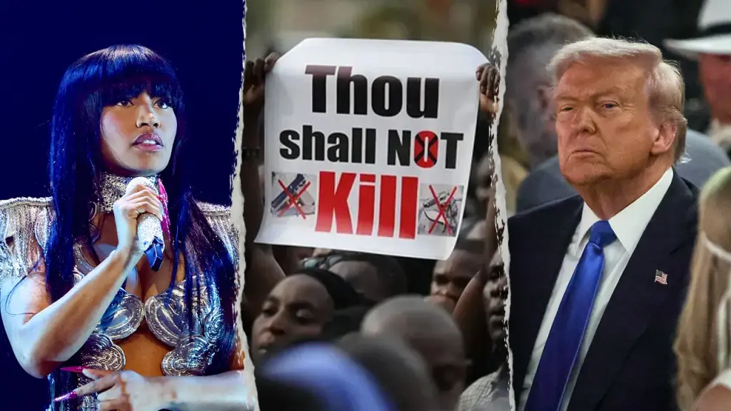 Nicki Minaj expresses gratitude to Trump for bringing attention to Christian persecution in Nigeria.