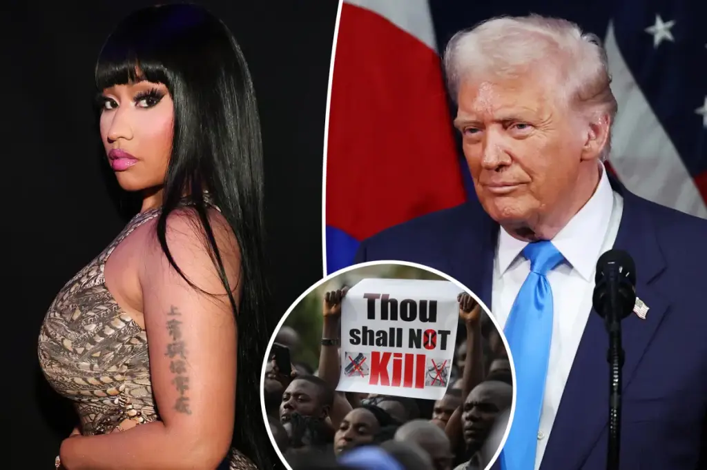 Nicki Minaj expresses gratitude to Trump for speaking about the mistreatment of Christians in Nigeria.