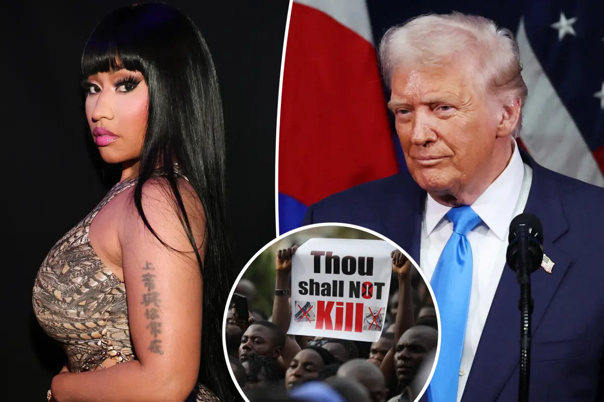 Nicki Minaj expresses gratitude to Trump for speaking about the mistreatment of Christians in Nigeria.