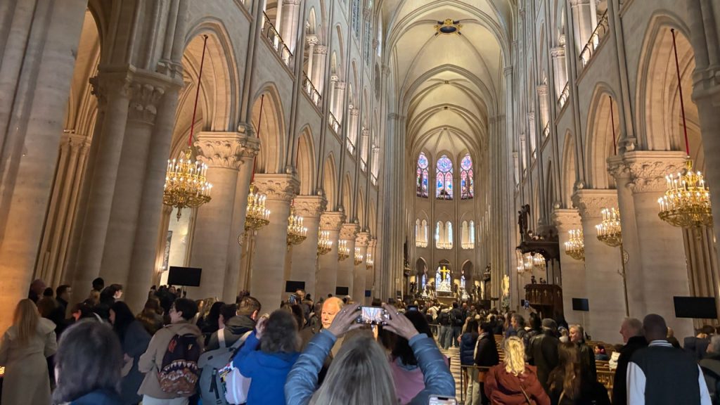 Notre Dame Cathedral approaches its reopening anniversary with an estimate of 12 million visitors.