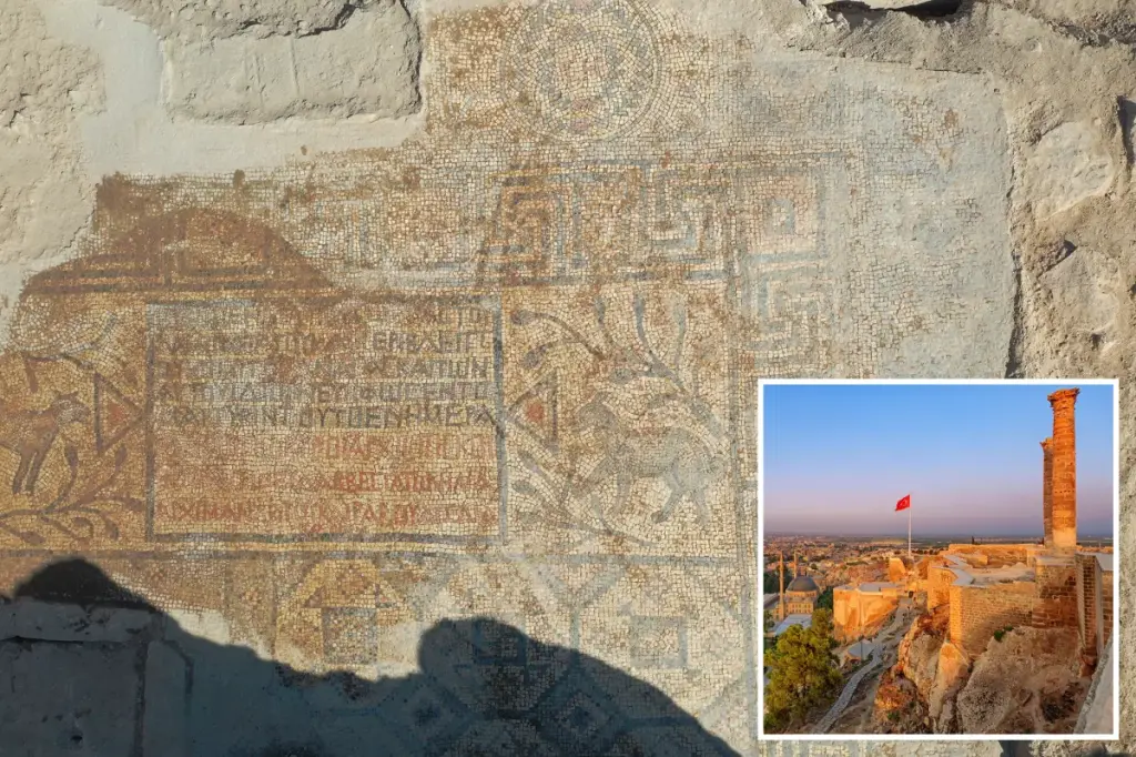 Old Christian mosaic discovered at the traditional birthplace of Abraham