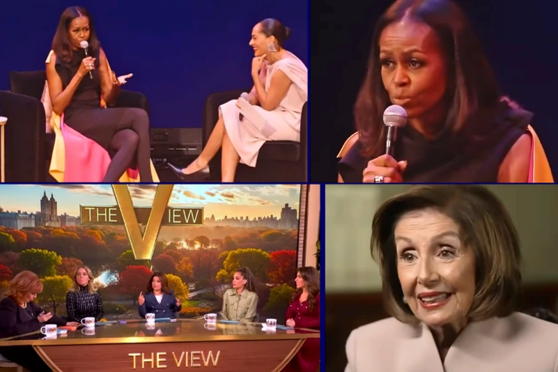 Pelosi and The View respond to Michelle Obama’s comment about the U.S. not being prepared for a female president.