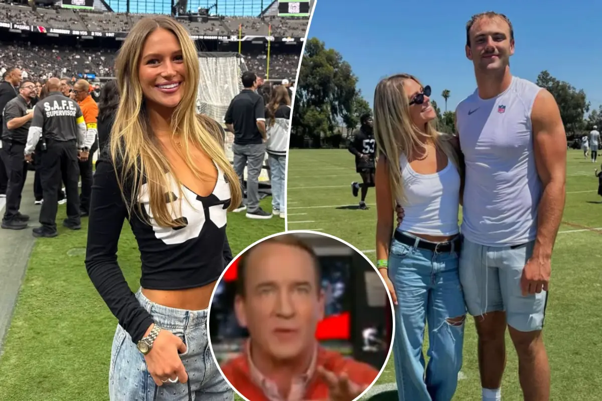 Peyton Manning joked about Brock Bowers and his 'intelligent' girlfriend.