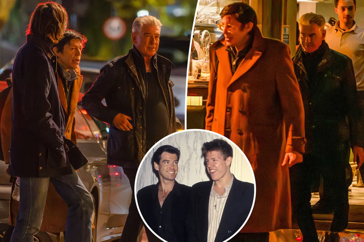Pierce Brosnan reunites with son Christopher for a family meal two decades after being apart.