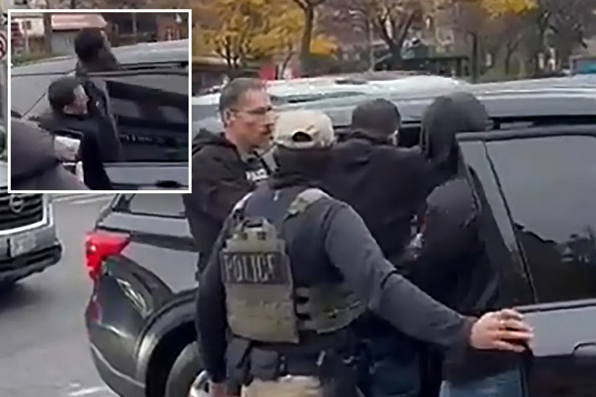 Police summoned as federal agents remove man from car in NYC amid shouts of 'Show your faces!'