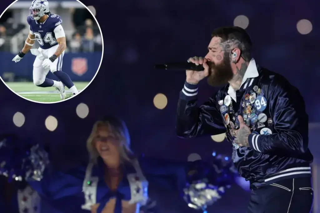 Post Malone honors Cowboys' Marshawn Kneeland with a heartfelt tribute