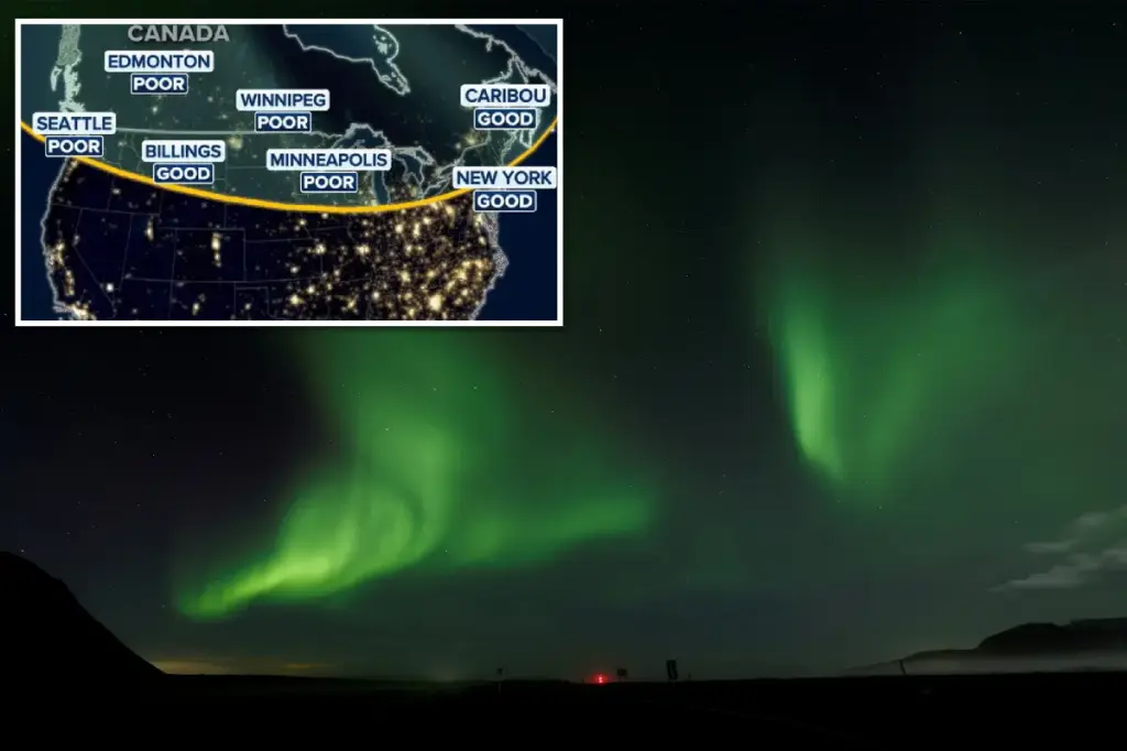 Powerful geomagnetic storm allows for Northern Lights viewing in the US on Thursday and Friday