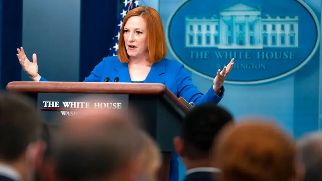 Psaki claims Trump has formed a press group of 'sycophants' similar to the Kremlin.
