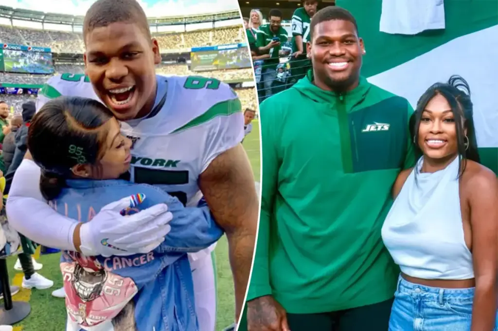 Quinnen Williams' wife shares her feelings following unexpected Jets trade: 'Ups and downs'