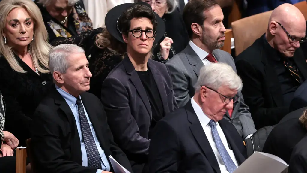 Rachel Maddow's presence at Dick Cheney's funeral ignites buzz on social media