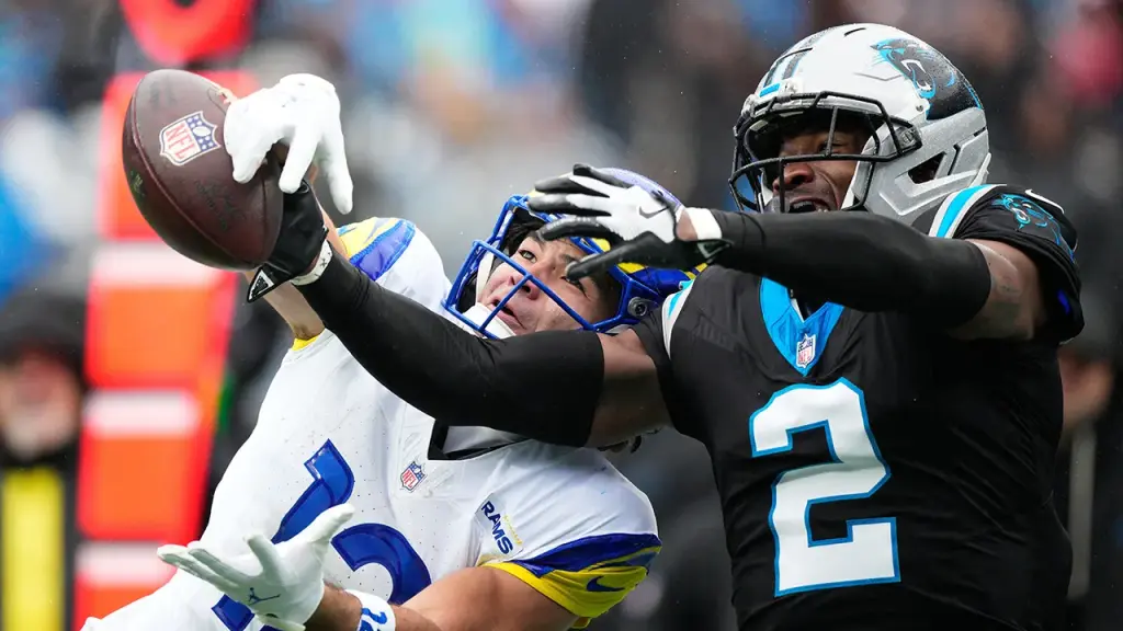 Rams' Puka Nacua makes an incredible catch, but Los Angeles loses to the Panthers.