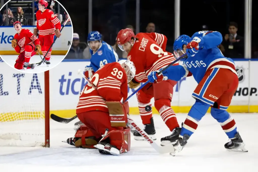 Rangers squander throwback performance from Jonathan Quick in defeat to Red Wings