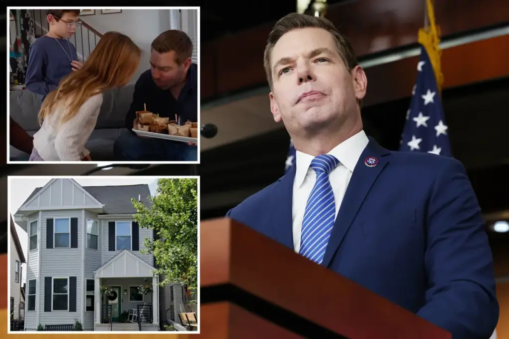 Rep. Eric Swalwell appears to have used his Washington, DC home for the kickoff of his California governor campaign.