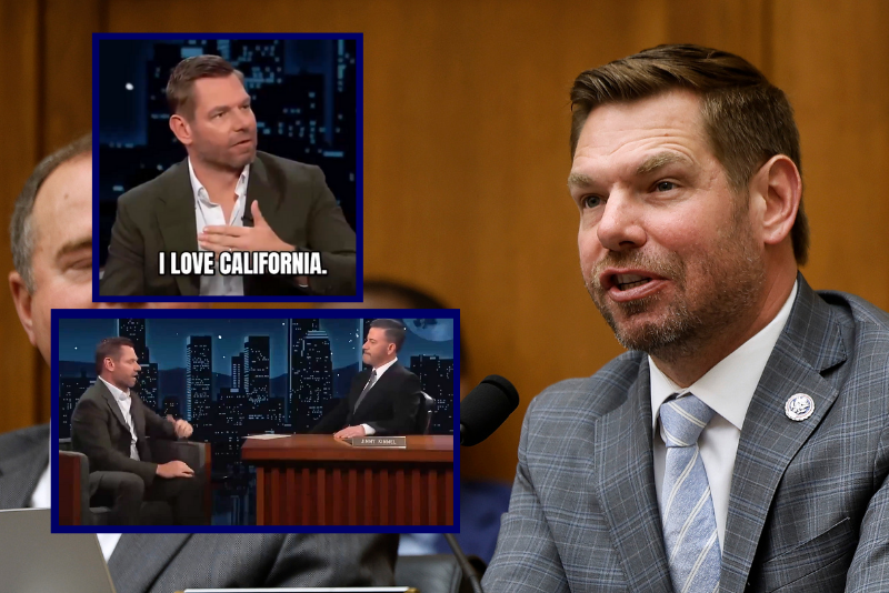 Rep. Eric Swalwell reveals his plans to run for governor of California on a talk show.