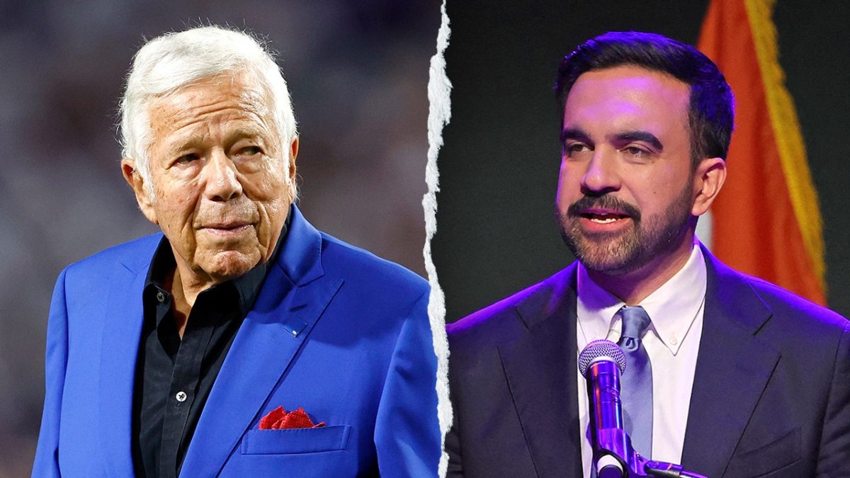 Robert Kraft finds Zohran Mamdani's victory in the NYC election disappointing.